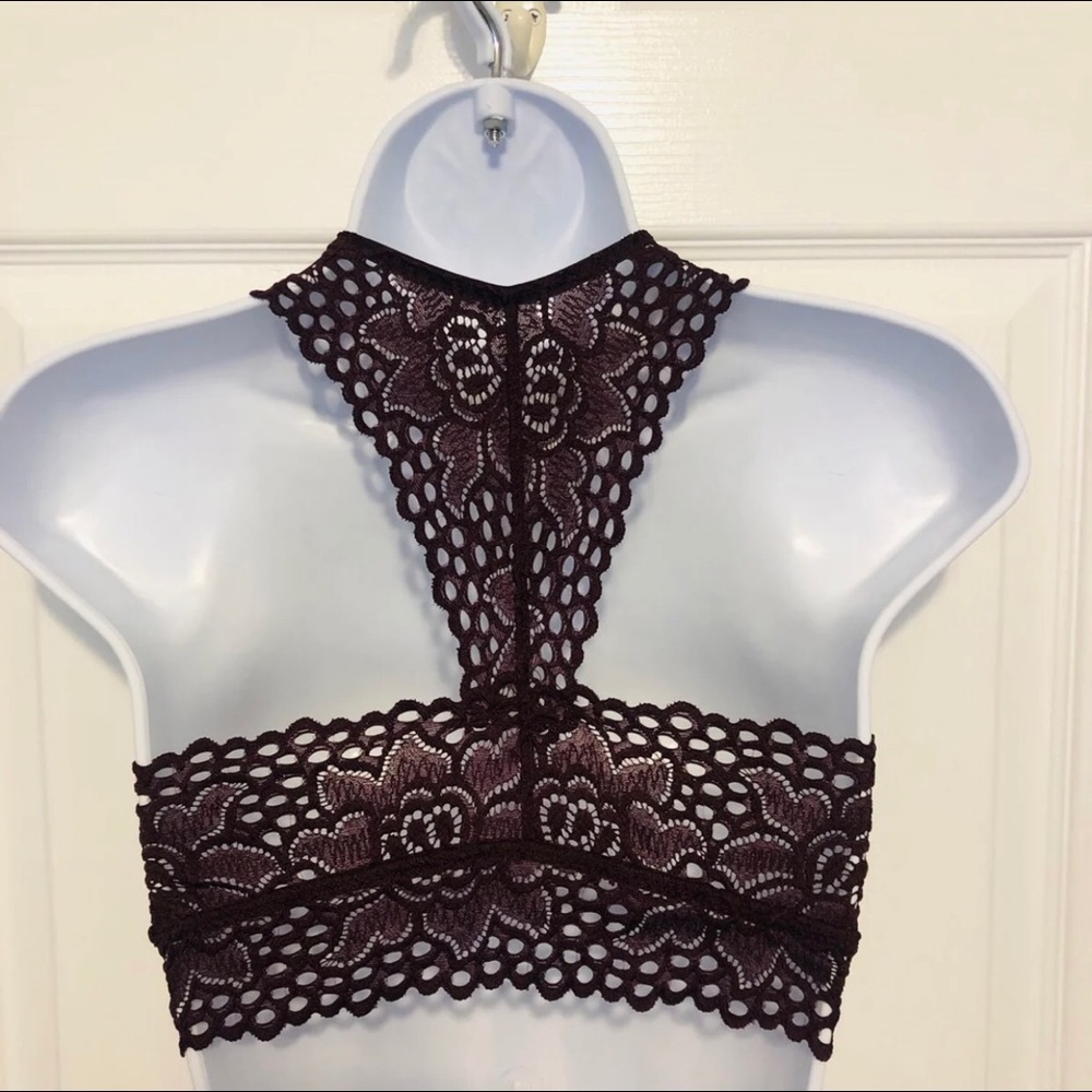 Aerie Lace Lined Floral Bralette S/P - Picture 9 of 9